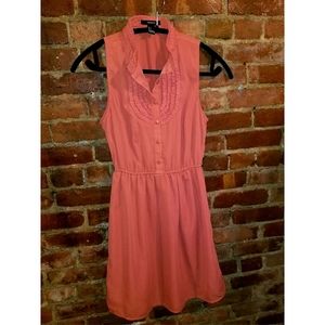 Coral color sleeveless Dress, Forever 21, Sz 2/Sm
